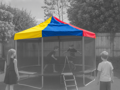 Trampolin Sonnenschutz 4m